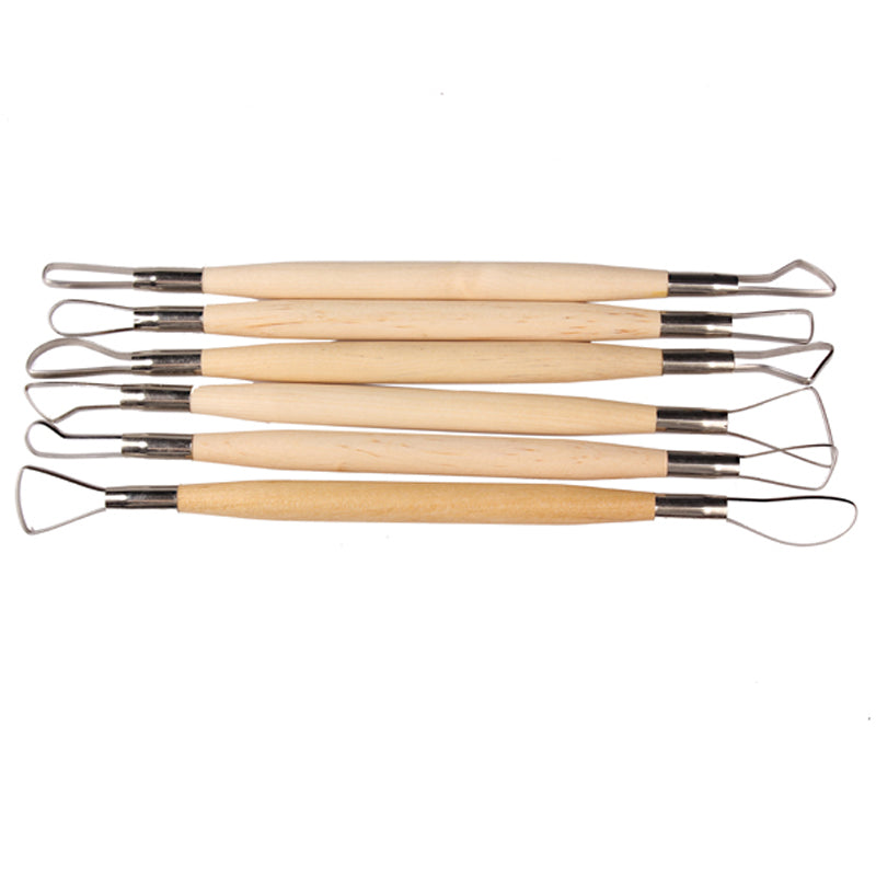 Unleash Your Inner Sculptor with the 8 Inch 6 Regular Flat Wire Knife Pottery Clay Tool